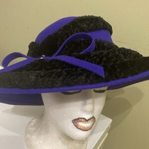 Gorgeous Winter Dress/Church Hat by Mr. John